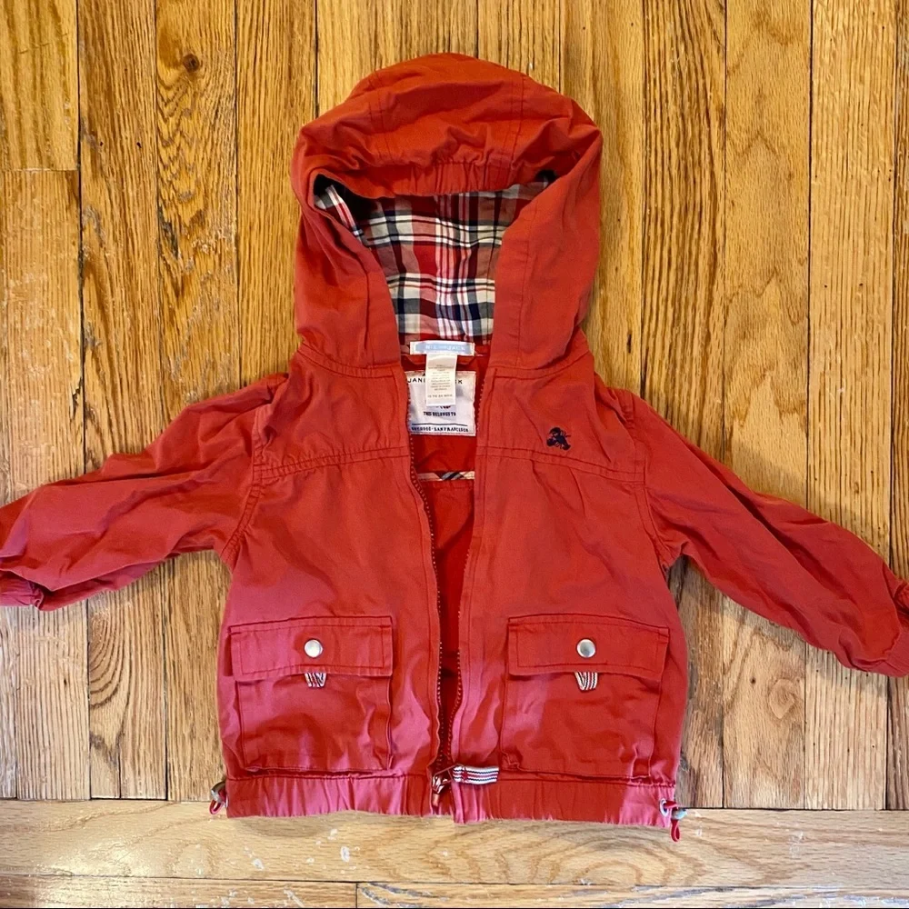 Janie And Jack Red Toddler Jacket Size 12-24m